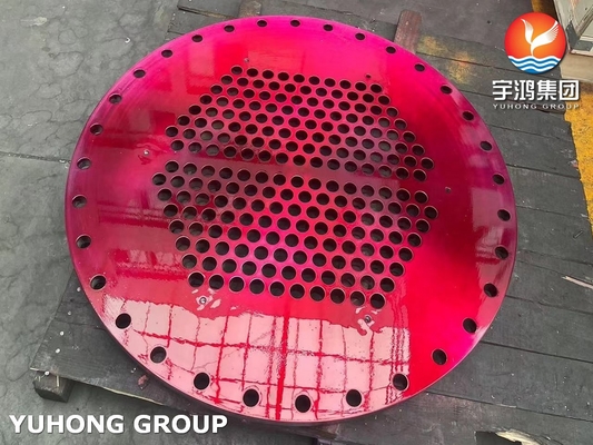 Buy ASME SA240 TP304 Shell And Tube Heat Exchanger Tube Sheet OD 870MM online manufacture