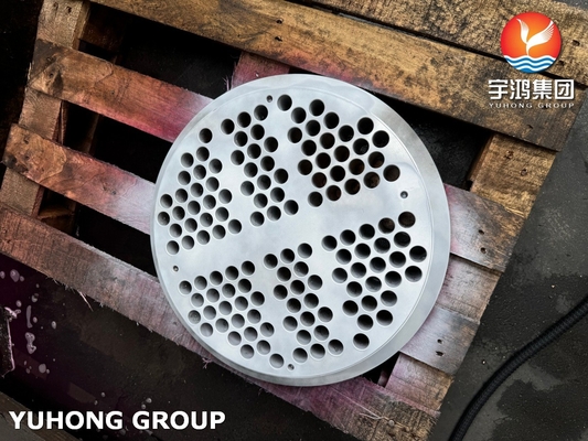 Buy Stainless Steel Tube Sheet ASME SA240 SS304 For Heat Exchanger 100% Penetrant Testing online manufacture