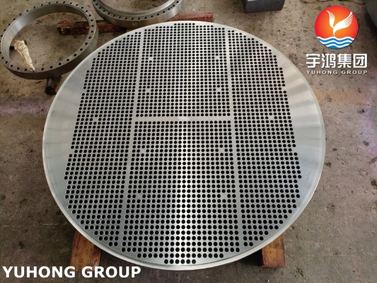 Buy ASME SA336 F5N Forged Tube Sheet Chrome Moly Steel Heat Exchanger Tube Sheet online manufacture