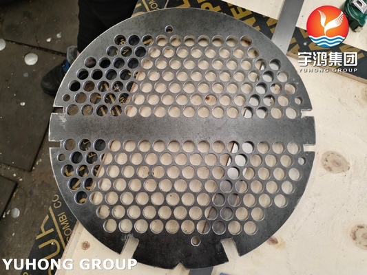 Buy ASME SA36 Carbon Steel Plate Baffle For Tube Bundle Or Heat Exchanger online manufacture