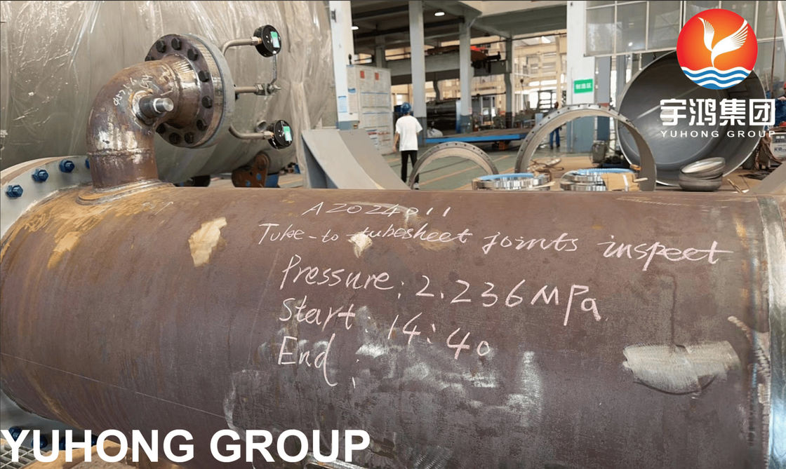 TEMA AES Stabilized Gasoline Cooler Hydrotest 1.5×Design Pressure per ASME Sec VIII