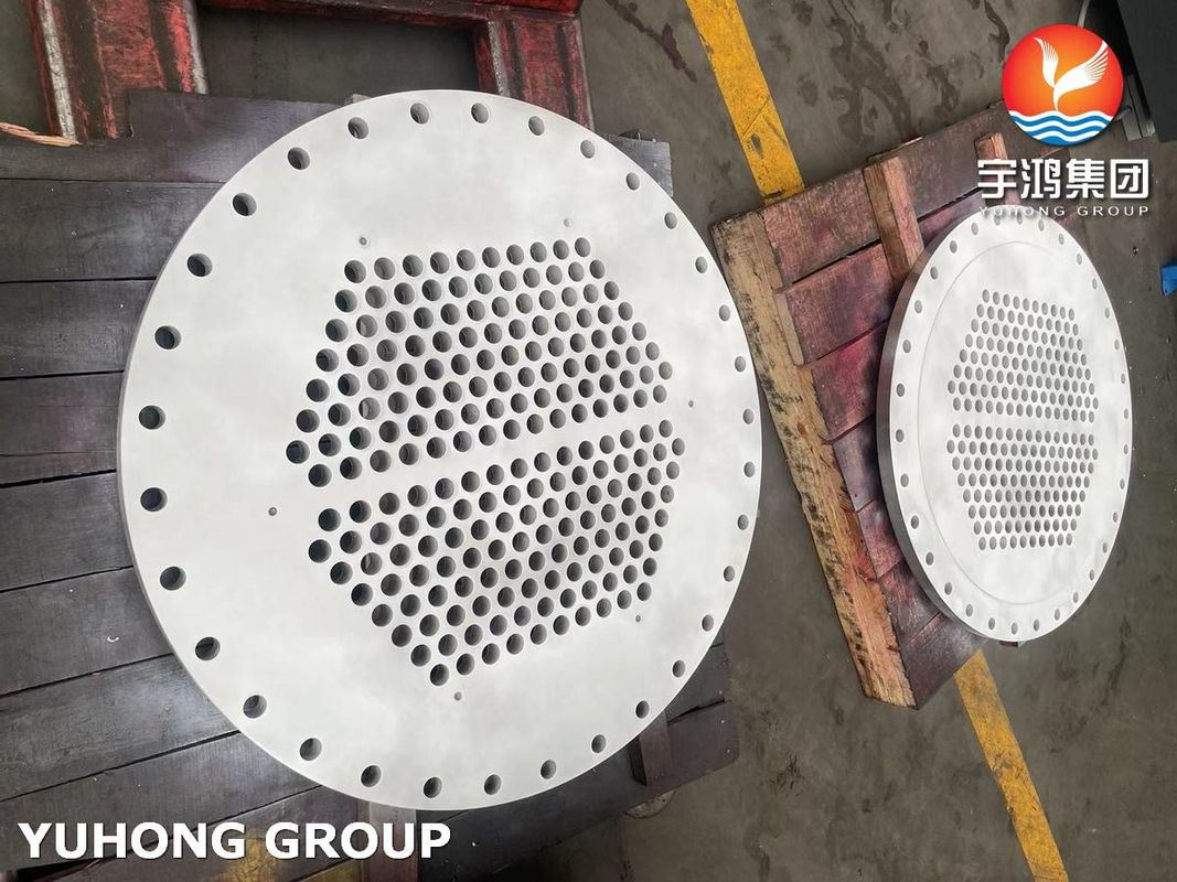 ASME SA266 TP304 ​​High-Pressure Tubesheet, OD 870 mm, for Power Station Condensers