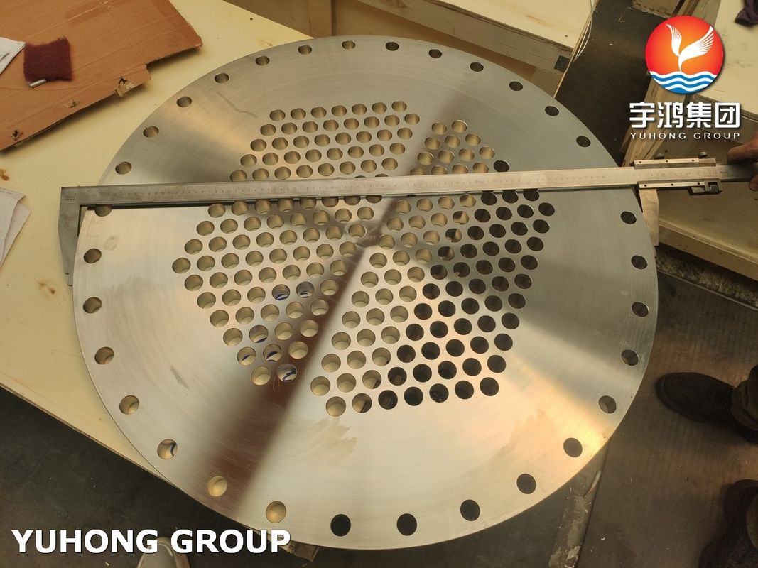 ASME SA266 TP304 ​​High-Pressure Tubesheet, OD 870 mm, for Power Station Condensers