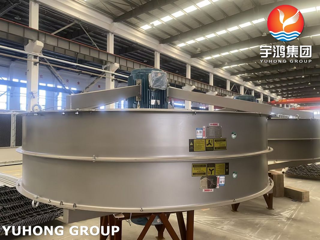 Horizontal Air Cooler Heat Exchanger Convective Forced Draft In Reactor Of Oil Refinery