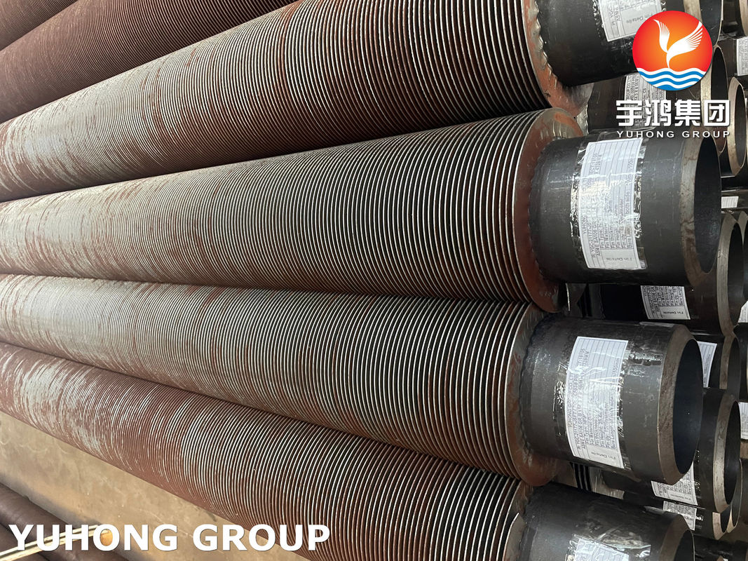 ASTM A312 A376 TP347H 18Cr-10Ni-Nb Solid Finned Pipe for Fired Heater API Standard 560