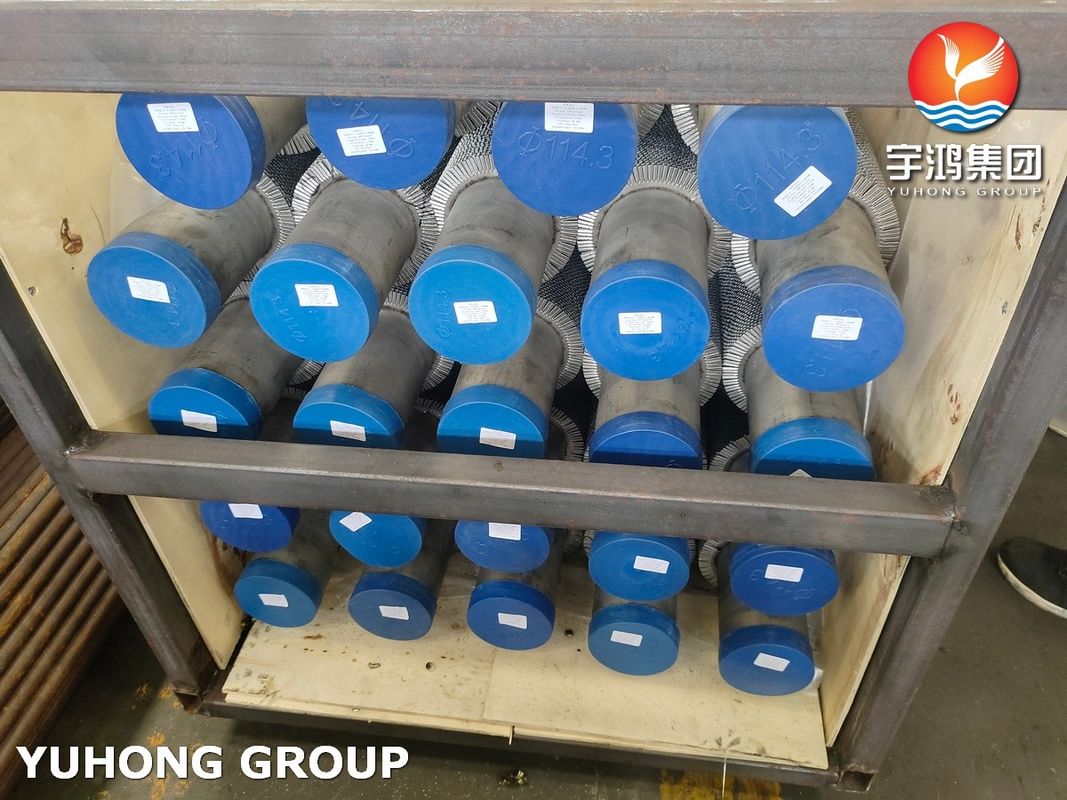 A312 TP304, TP304H,TP304L Serrated Fin Pipe SS304H Fins for Fired Heater Convection Section
