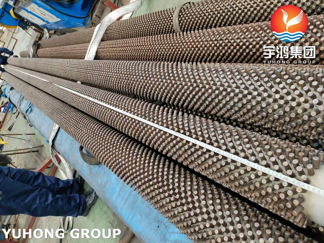 SS304 Stud Fin Tube HFW Type With CS Stud For Steam Generator