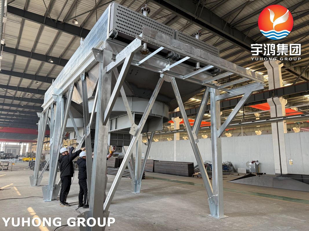 ​​ASME U Stamp Certified Air Cooler, SA249 TP304L Tubes, Forced Draft Fan for Petrochemical Service