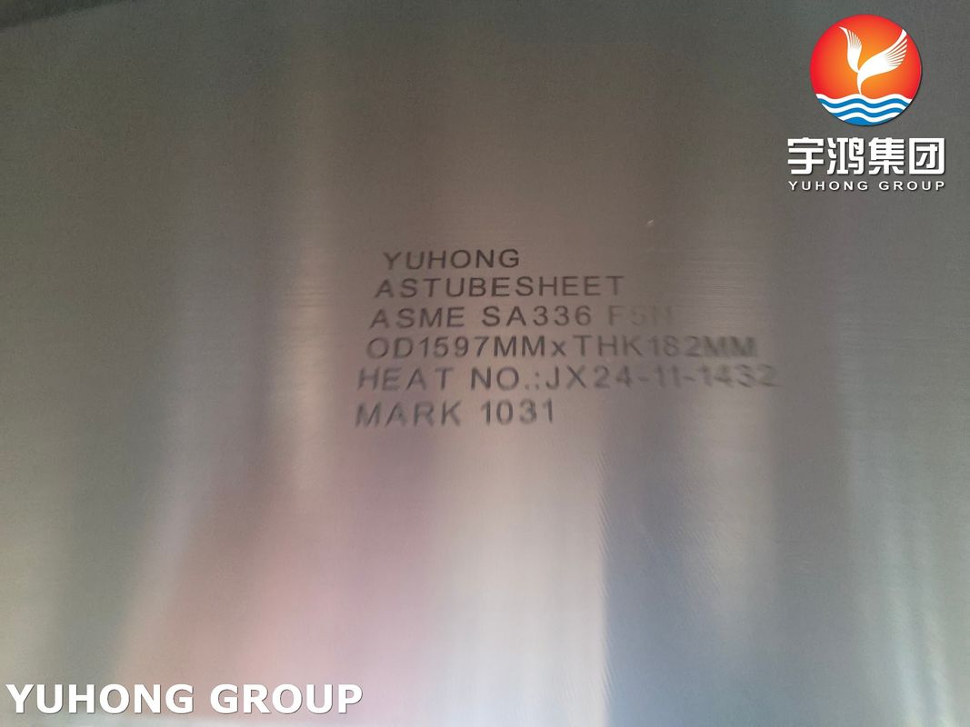ASME SA336 F5N Forged Tube Sheet Chrome Moly Steel Heat Exchanger Tube Sheet