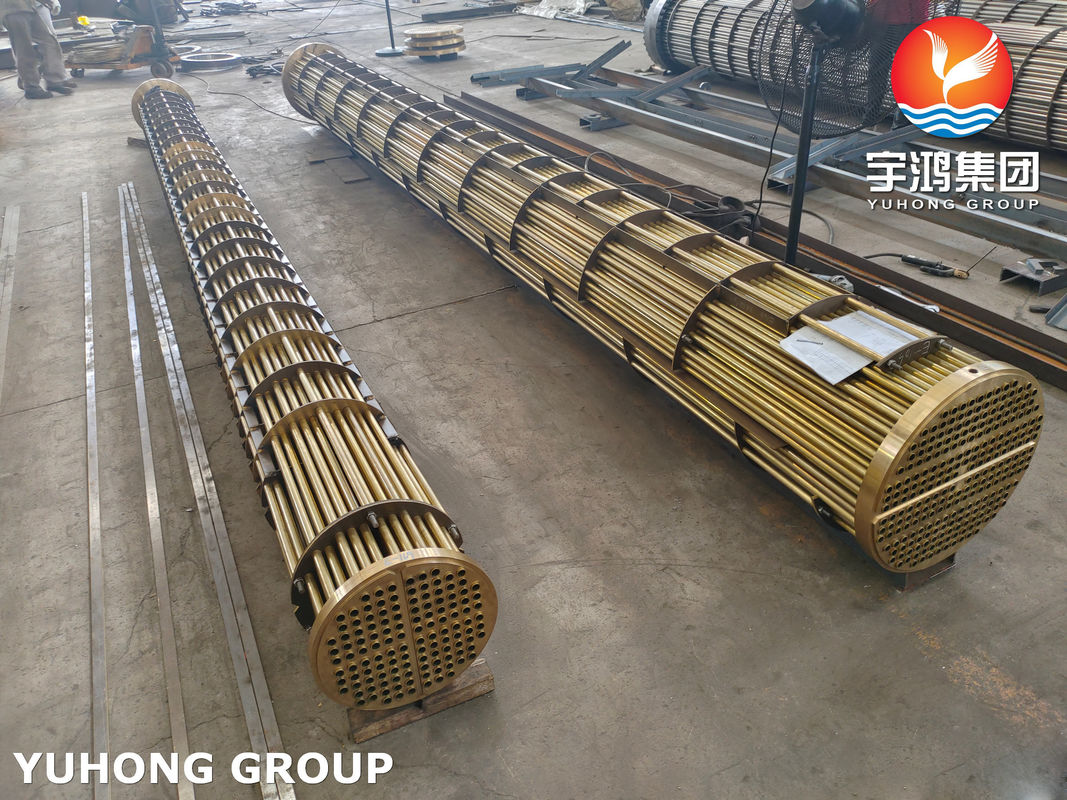 API 660 Heat Exchanger Tube Bundle ASTM B111 C70600 CuNi Tubes for EN 12452 Seawater Resistance