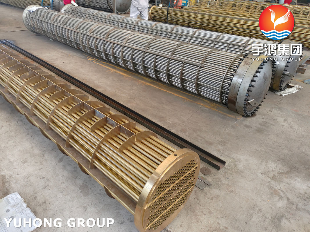 API 660 Heat Exchanger Tube Bundle ASTM B111 C70600 CuNi Tubes for EN 12452 Seawater Resistance