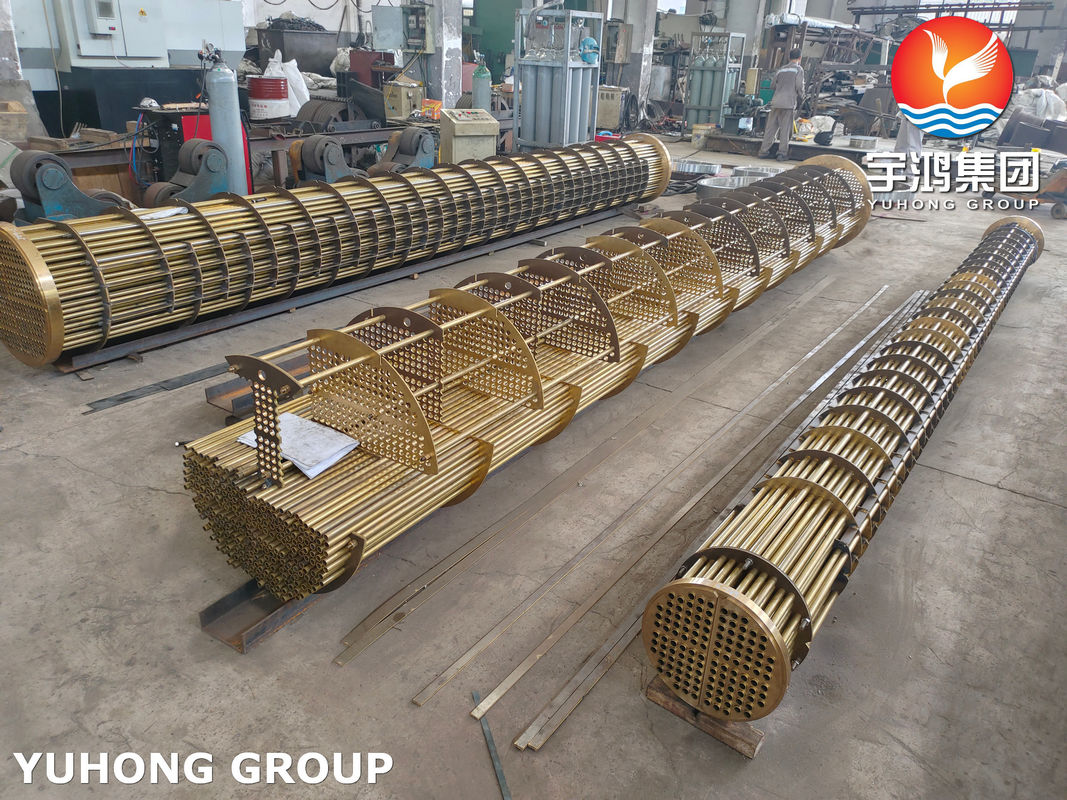 API 660 Heat Exchanger Tube Bundle ASTM B111 C70600 CuNi Tubes for EN 12452 Seawater Resistance