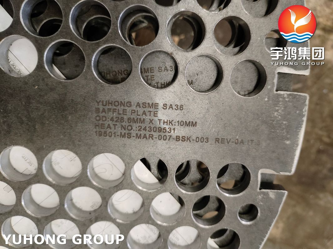 ASME SA387 Gr.11 Cl2 Heat Exchanger Baffle Plate For Petroleum Refining Hydrogenation Reactor