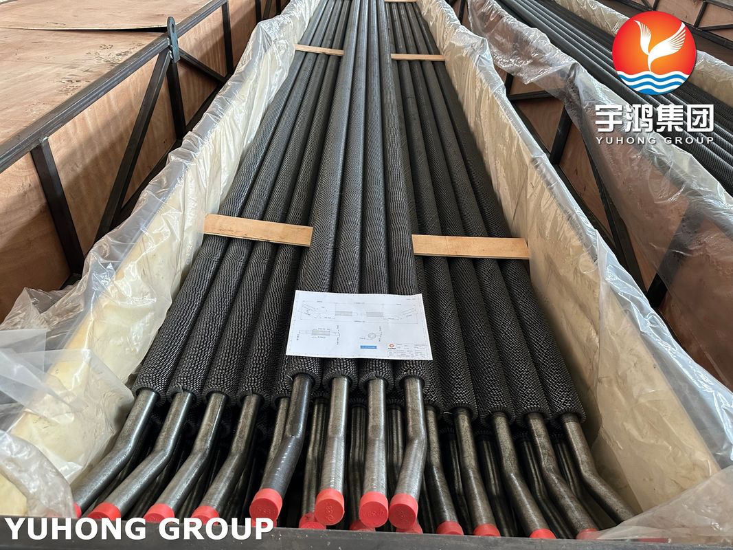 T22 High Frequency Weld Serrated Finned Tube For Power Plant Heat Recovery Steam Generation