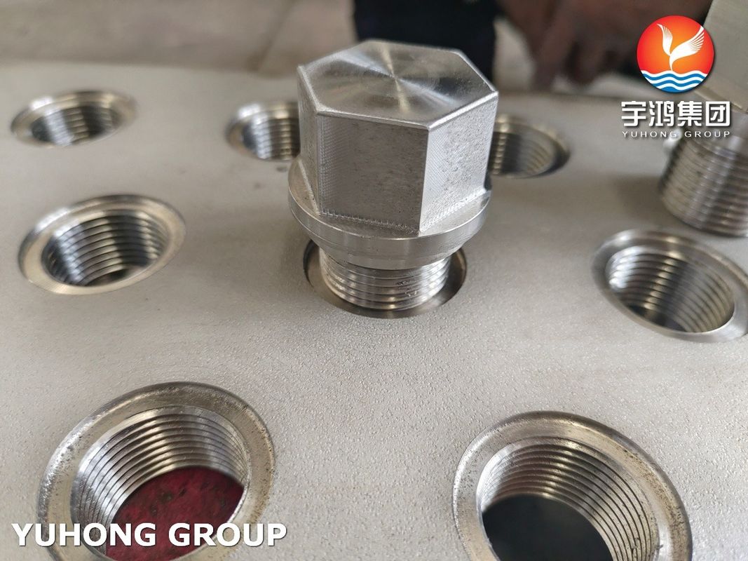 ASTM A240 SS304/304L Shell And Tube Heat Exchanger Tube Sheet Square Type