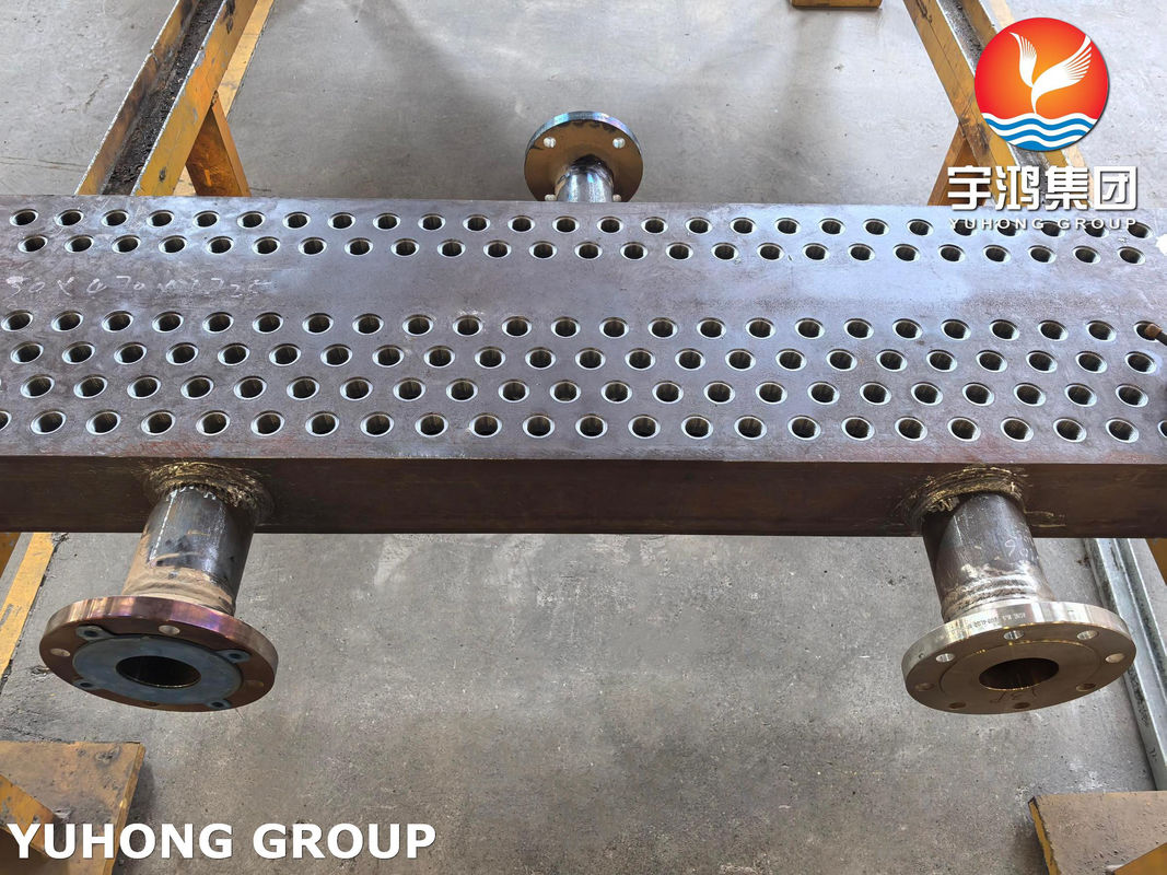 Plug Type Header Carbon Steel Or Stainless Steel Used In Air Cooled Heat Exchanger