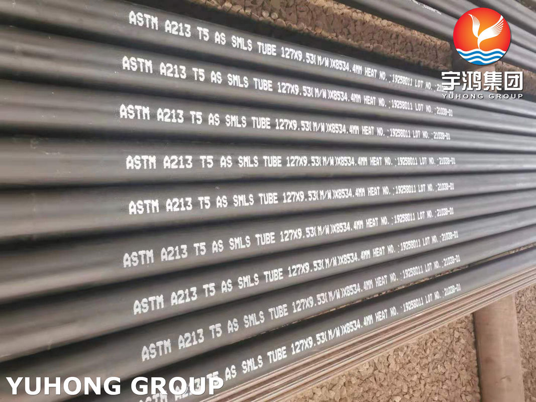 A213 Gr.T5 Cr-Mo Alloy Steel Seamless Boiler Tubes Used In Heat Recovery Steam Generator