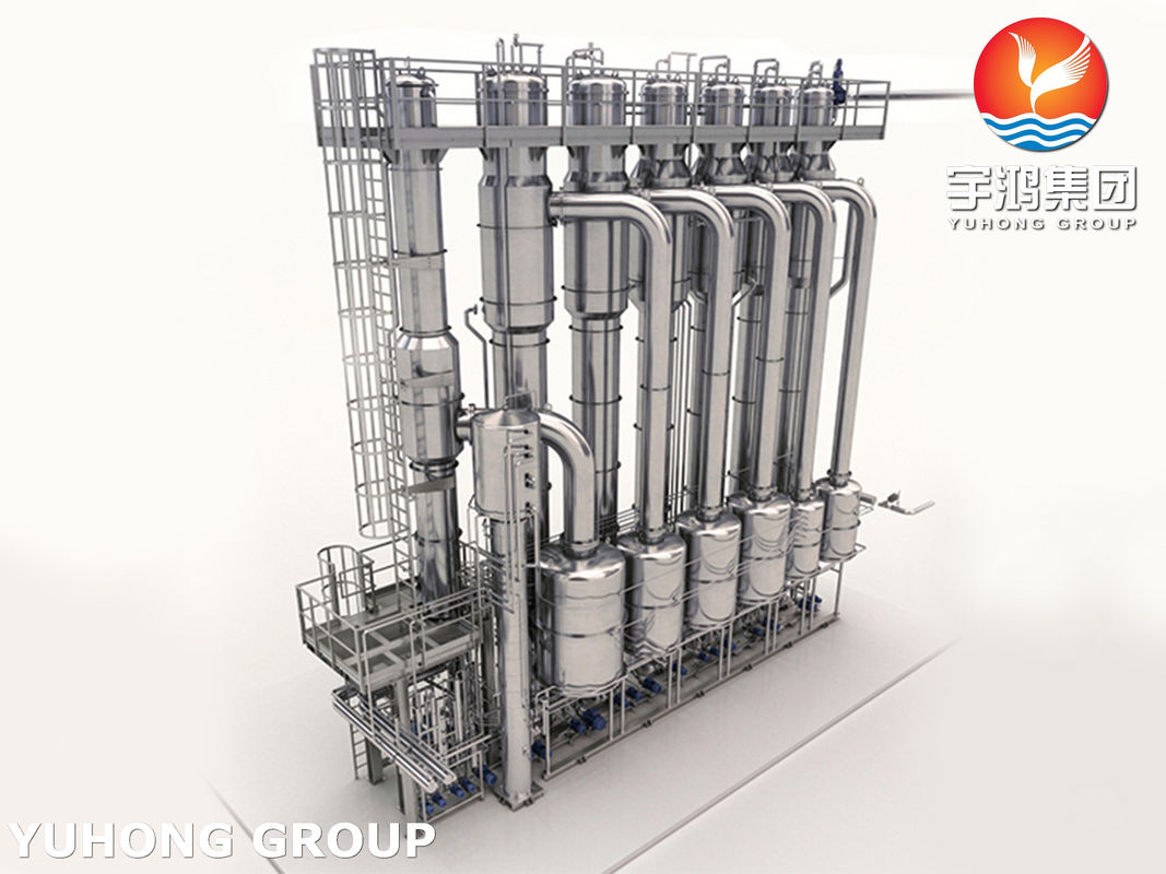 Vertical Falling Film Evaporators For Chemical Process / Paper And Food Industry Application