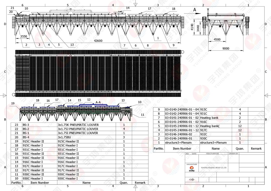 Air Cooler Tube Bundle ASME SB163 Monel 400 Seamless Tube With Aluminum Extruded Type Fin