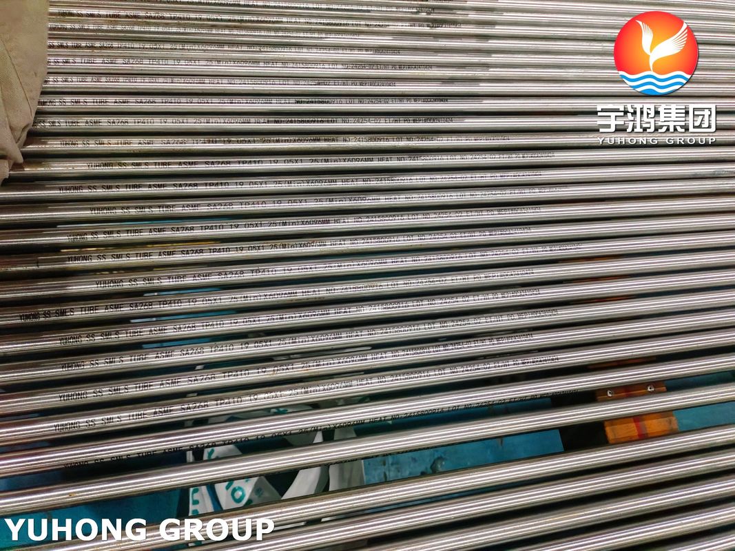 ASTM A268 TP410 Seamless Stainless Steel Heat Exchanger Tube , For Oil and Gas Industry