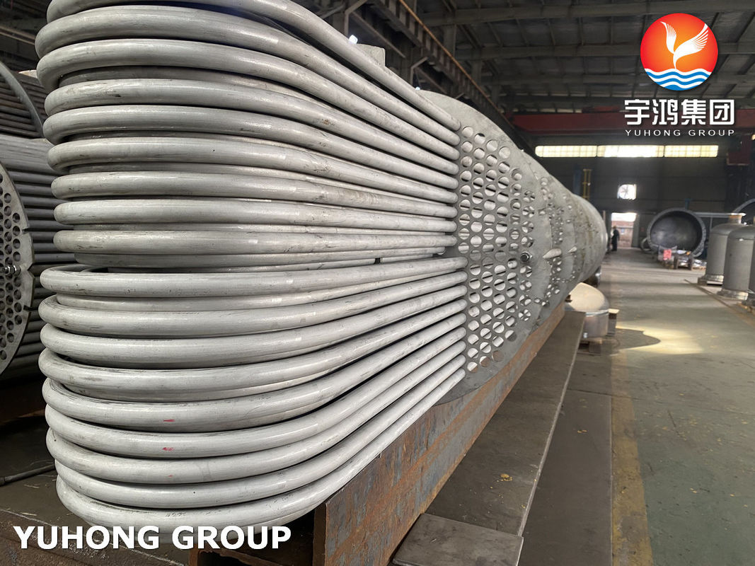 ASME Section VIII Certified SA790 S32205 Duplex U-Bend Heat Exchanger Tube Bundle Sulfide Resistance