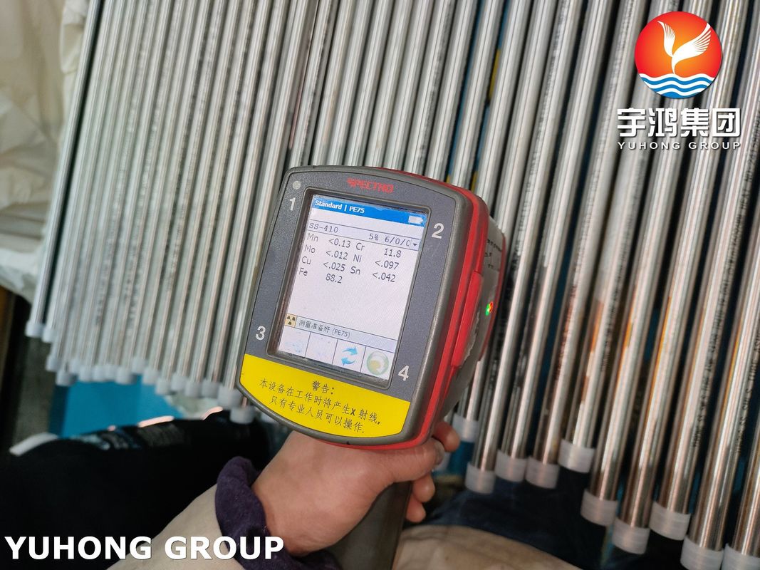 ASTM A268 TP410 Seamless Stainless Steel Heat Exchanger Tube , For Oil and Gas Industry