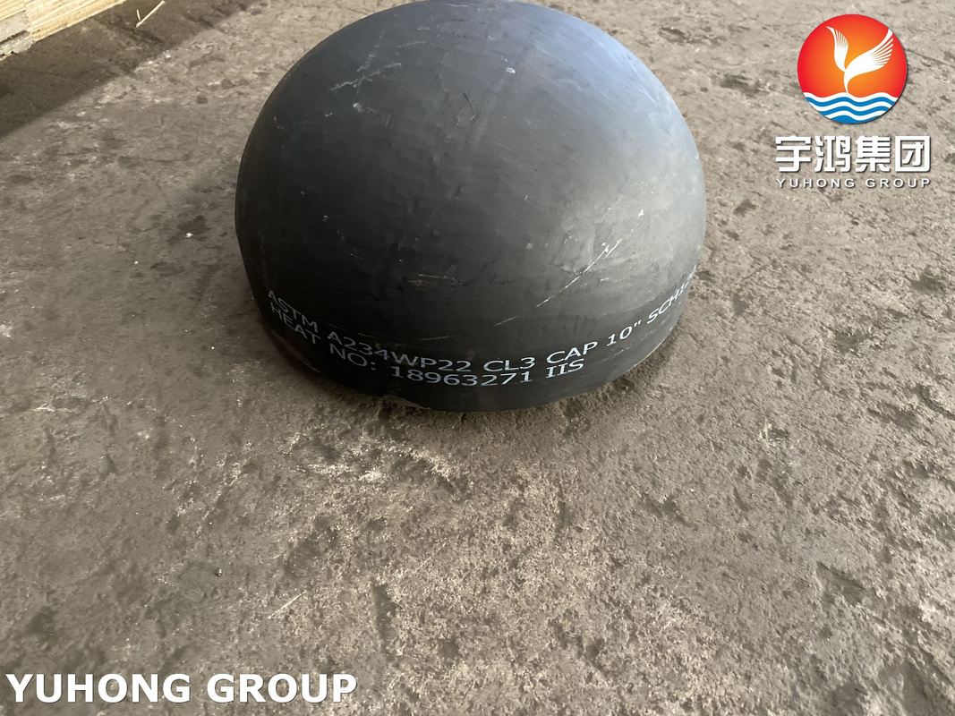 ASTM A234 P22 CL3 Carbon Alloy Steel Cap Customized Design For Pressure Equipment Components