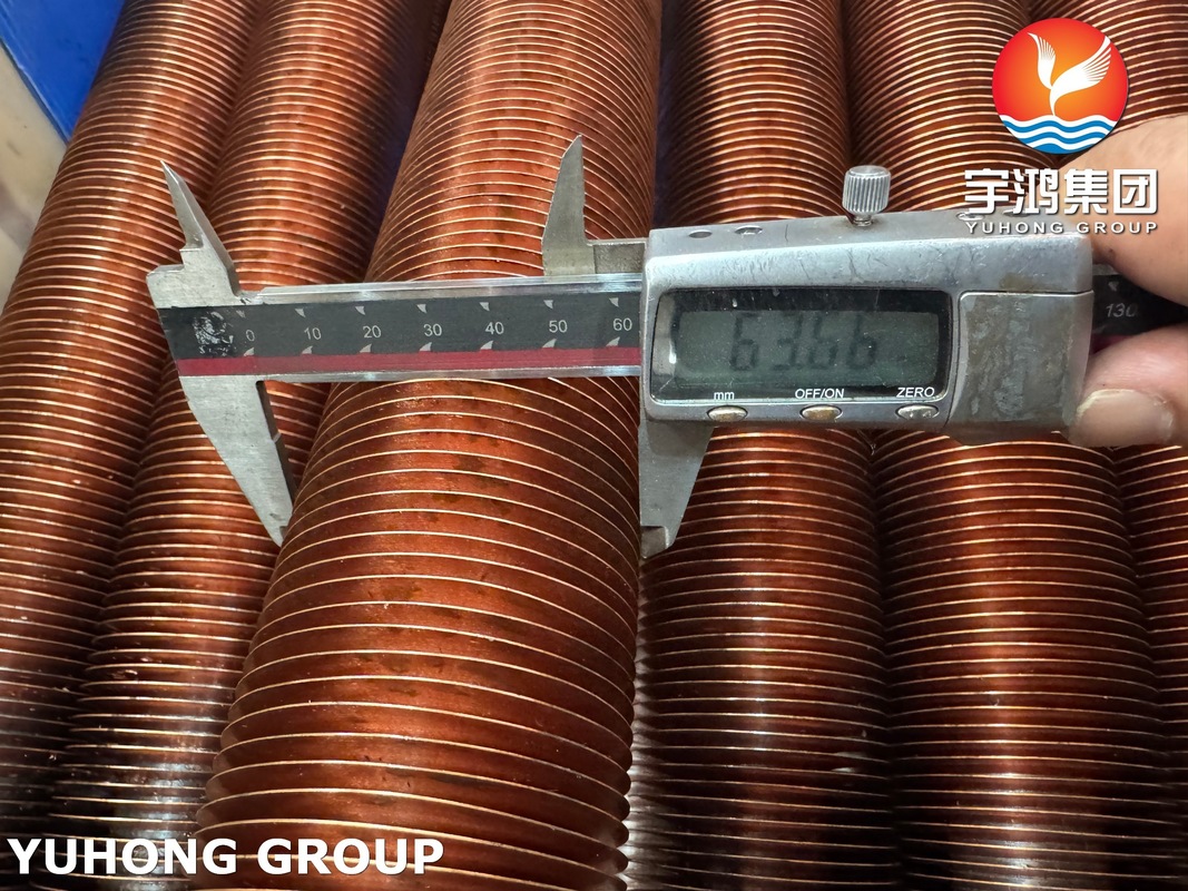 ASTM A106 Gr.B Tube With Cu-T2 Fin with Embedded Fin Tube with G-type