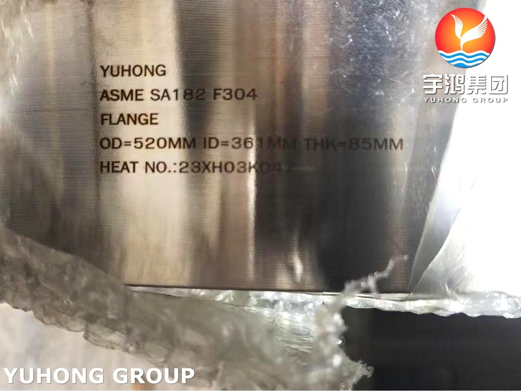 Customized A182 F304 Stainless Steel Body Flange with High-Temperature Performance for Shell and Tube Heat Exchangers