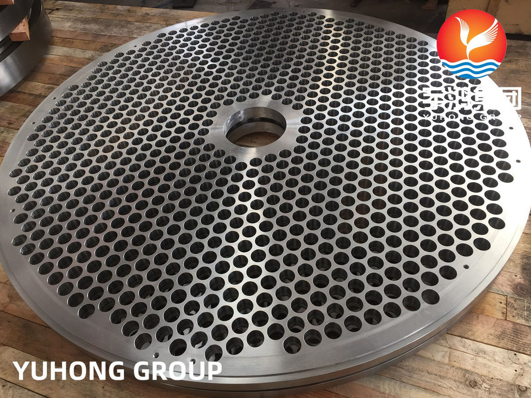 ASME SA182 Forged Tube Sheet for Shell and Tube Heat Exchanger with Fixed and Floating Tube Sheets Customized to Design