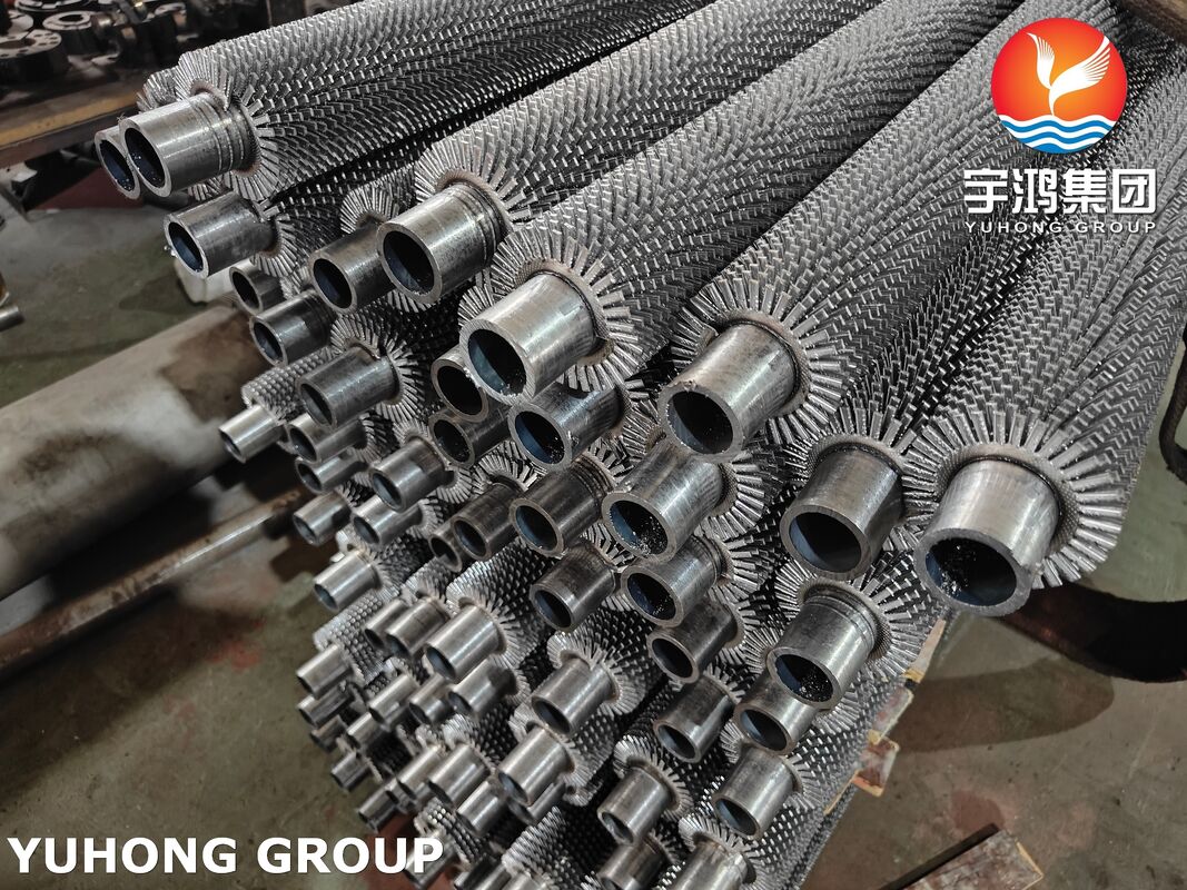 ASTM A335 P22 High Frequency Welded Serrated Spiral Fin Tube for Heat Exchangers & Boilers