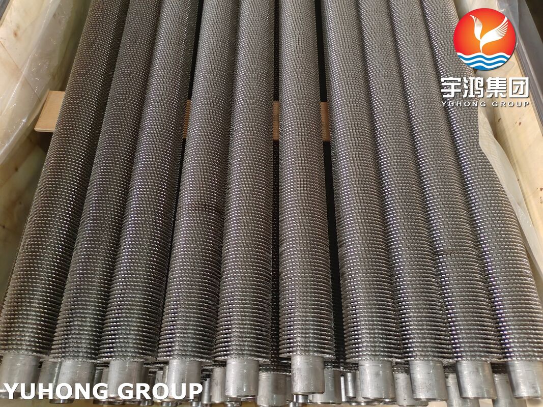 ASME SA192 Base Tube with Carbon Steel Fins Serrated Fin Tube for HRSG