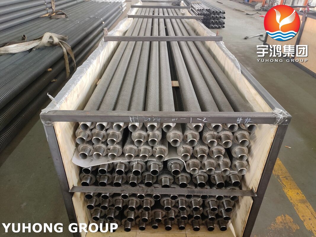 ASME SA192 Base Tube with Carbon Steel Fins Serrated Fin Tube for HRSG