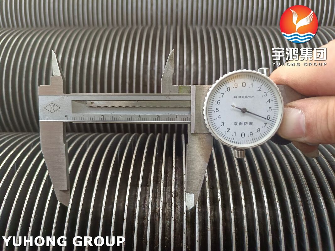 ASTM A335 Alloy Steel Seamless P22 HFW Finned Tubes for Petrochemical Industrial Furnace