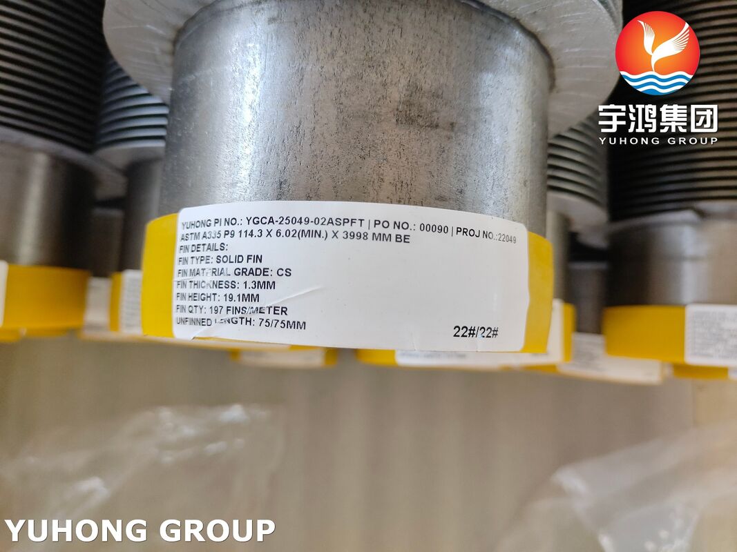 ASTM A335 P9 ท่อครีบเชื่อมแบบไร้รอยต่อเหล็กอัลลอยด์สำหรับเตาอุตสาหกรรมปิโตรเคมี