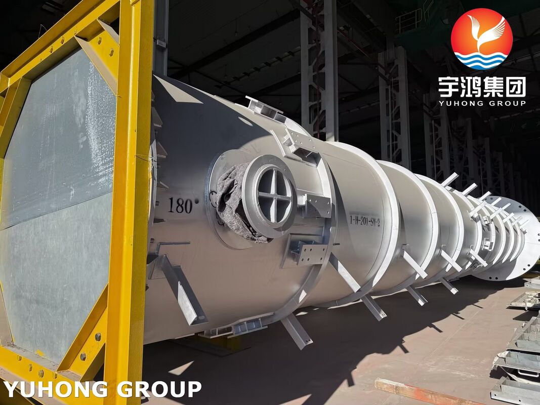 ASME GAS GAS SA270 L7 Shell and TP304L Tube Heat Exchangers for Pipeline Project