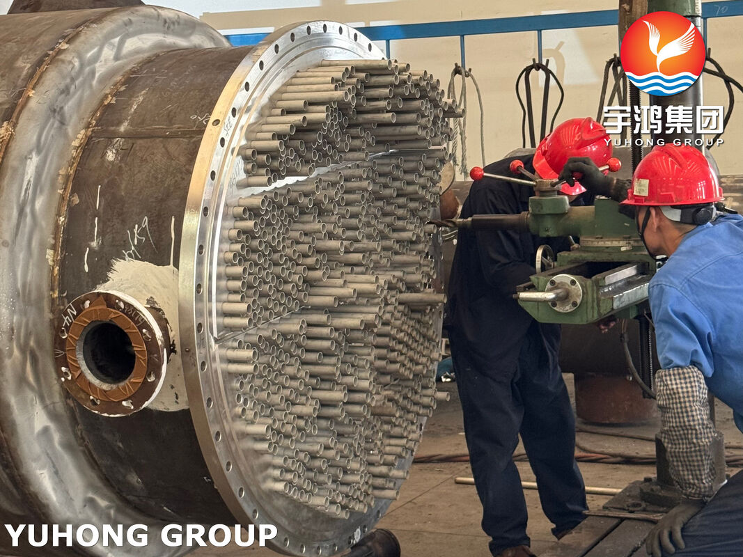 ASME Certified Shell and Tube Heat Exchangers SA213 TP304L Chiller for Pipeline Project