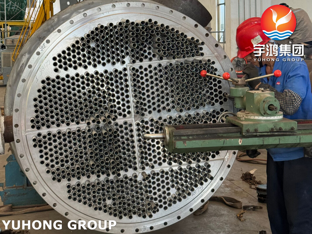 ASME Certified Shell and Tube Heat Exchangers SA213 TP304L Chiller for Pipeline Project