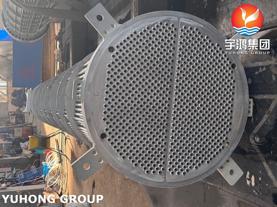 ASME Certified Shell and Tube Heat Exchangers SA213 TP304L Chiller for Pipeline Project