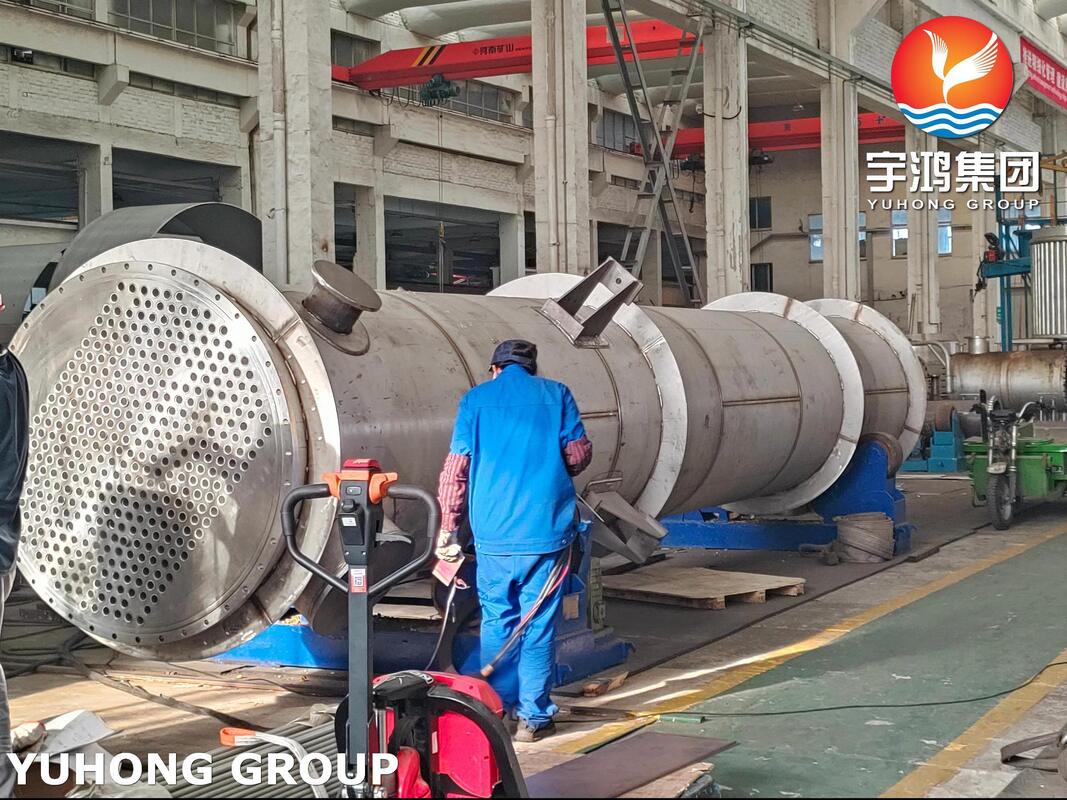 ASME Certified Shell and Tube Heat Exchangers SA213 TP304L Chiller for Pipeline Project