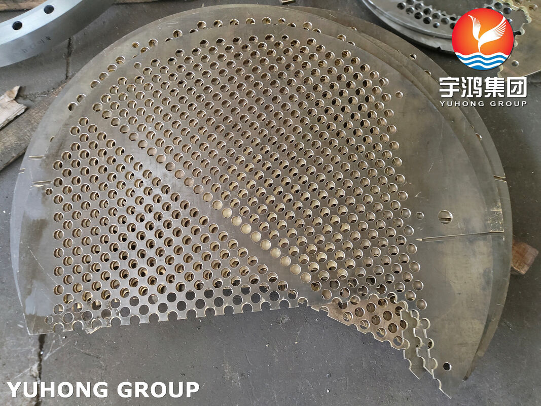 Heat Exchanger Baffle Plate Stainless Steel Asme SA240 SS304 Anti-Corrosion