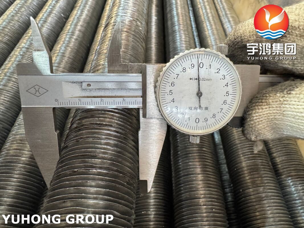 ASME SA179 Carbon Steel Wound L Finned Tubes Al1060 Fins For Industrial Boiler Economizer