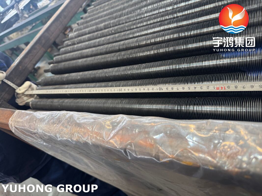 ASME SA179 Carbon Steel Wound L Finned Tubes Al1060 Fins For Industrial Boiler Economizer