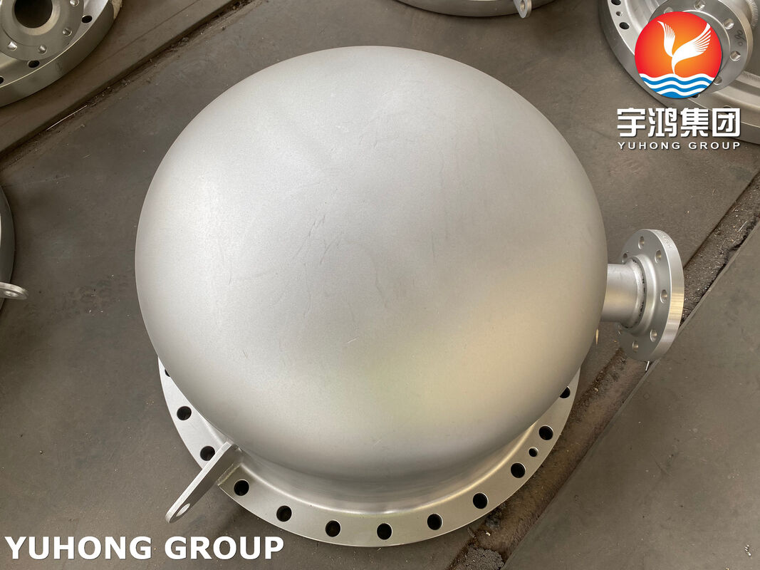 ASME Code Heat Exchanger Front Head Channel Box with A/B/C/D Type Options for Tube-Side Distribution