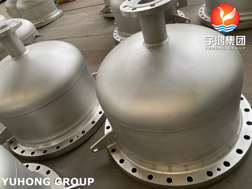 ASME Code Heat Exchanger Front Head Channel Box with A/B/C/D Type Options for Tube-Side Distribution