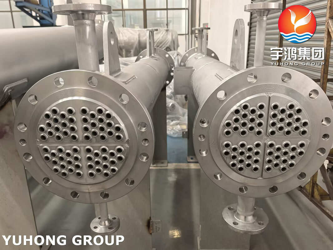 Stainless Steel Shell & Tube Heat Exchanger with 304/304L & 316/316L Construction for Corrosion-Resistant Chemical & Sanitary Applications