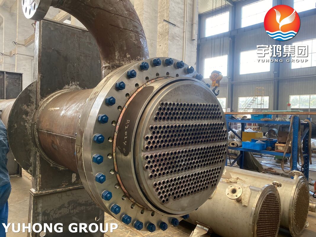 Industrial Shell and Tube Heat Exchanger with Fixed Tubesheet, Floating Head, and U-Tube Designs for Oil, Gas, and Chemical Industries