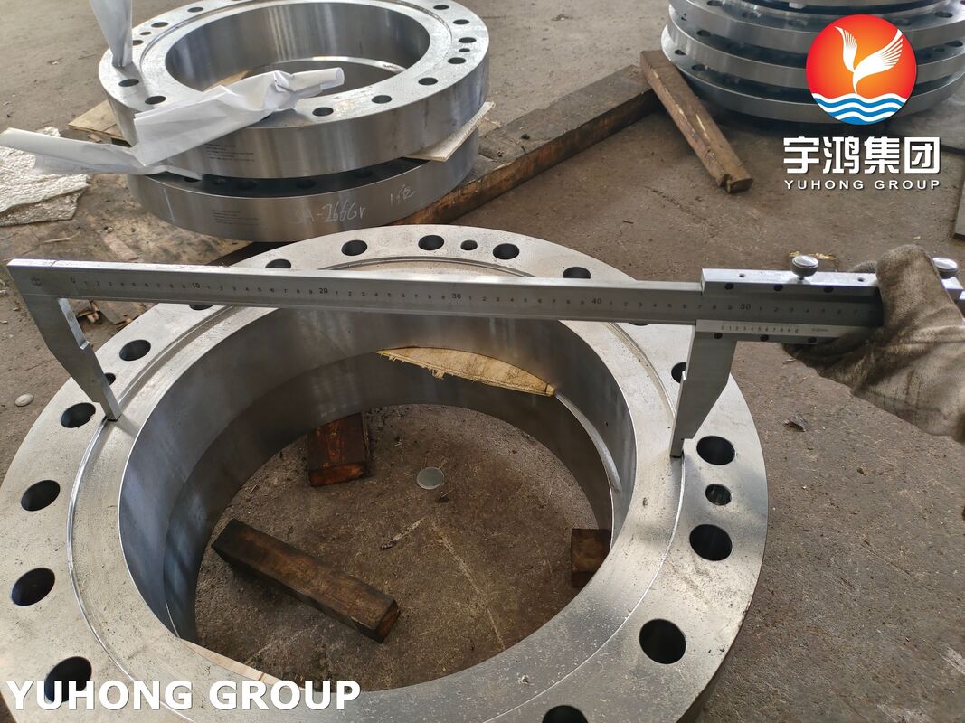 ASME SA266 GR.2N Tube Side Flange Connecting The Heat Exchanger Shell And The Tube Box