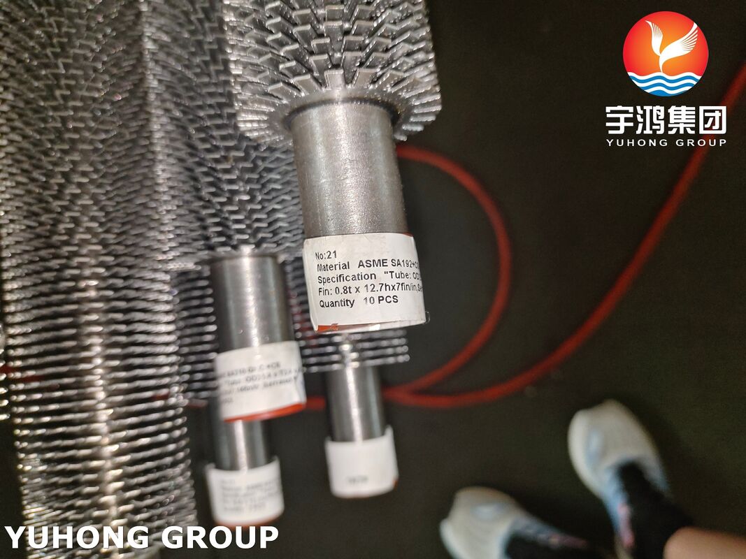 ASTM A192 Carbon Steel Serrated Finned Tubes For Furnace Convection Section Heat Transfer