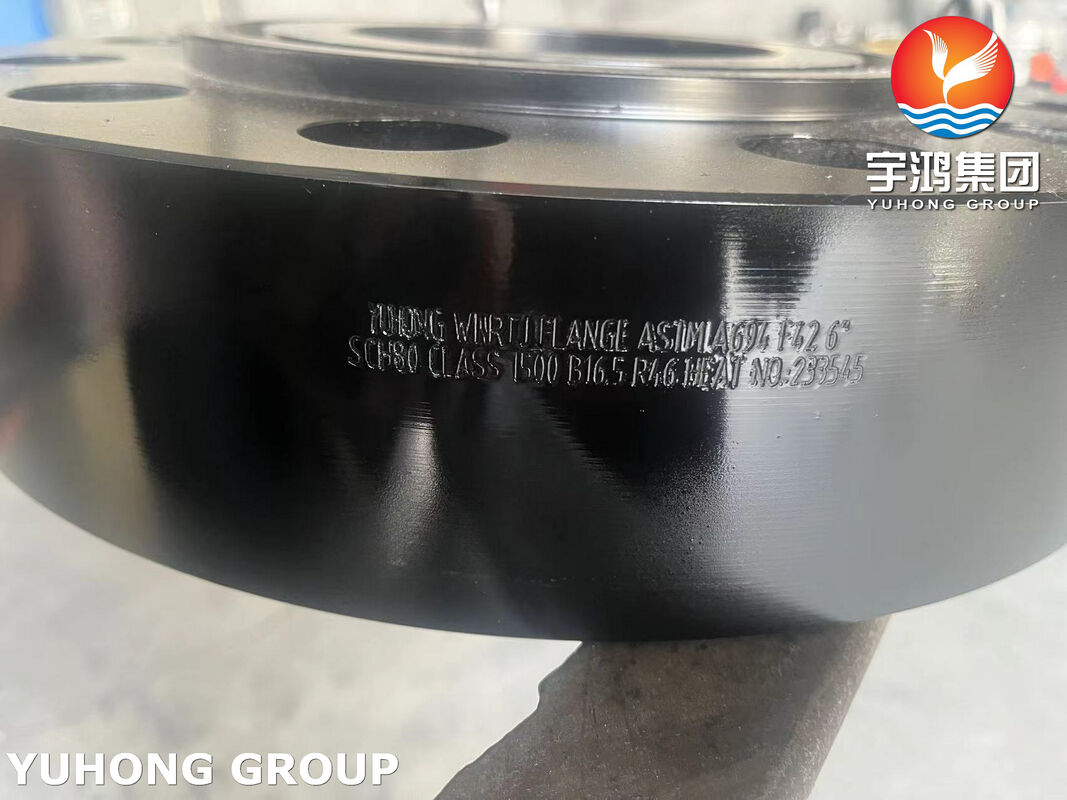 ASTM A694 F42 Carbon Steel Flange Weld Neck RTJ High Pressure Pipeline 42ksi Yield Strength For API 5L X42